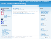 Tablet Screenshot of ouralaskawedding.wordpress.com