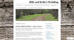 Desktop Screenshot of billyandkellyswedding.wordpress.com