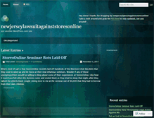 Tablet Screenshot of newjerseylawsuitagainststoresonline.wordpress.com