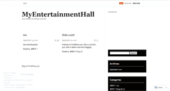 Desktop Screenshot of myentertainmenthall.wordpress.com