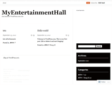 Tablet Screenshot of myentertainmenthall.wordpress.com