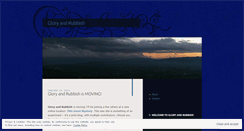 Desktop Screenshot of gloryandrubbish.wordpress.com