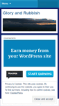 Mobile Screenshot of gloryandrubbish.wordpress.com