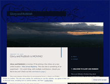 Tablet Screenshot of gloryandrubbish.wordpress.com