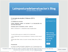 Tablet Screenshot of laimposturadelaevaluacion.wordpress.com