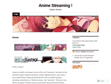 Tablet Screenshot of animefushigi.wordpress.com