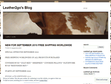 Tablet Screenshot of leather2go.wordpress.com