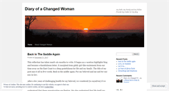 Desktop Screenshot of diaryofachangedwoman.wordpress.com