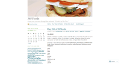 Desktop Screenshot of 365foods.wordpress.com