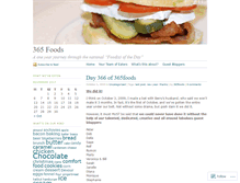 Tablet Screenshot of 365foods.wordpress.com