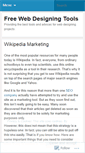 Mobile Screenshot of freewebdesigningtools.wordpress.com