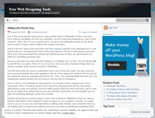 Tablet Screenshot of freewebdesigningtools.wordpress.com