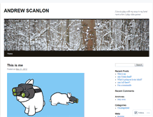 Tablet Screenshot of andrewscanlon.wordpress.com