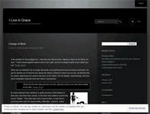 Tablet Screenshot of iliveingrace.wordpress.com