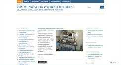 Desktop Screenshot of communicationwithoutborders.wordpress.com