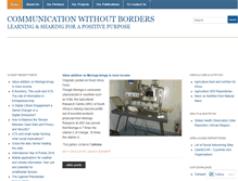 Tablet Screenshot of communicationwithoutborders.wordpress.com