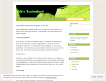 Tablet Screenshot of ideiasustentavel.wordpress.com