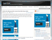 Tablet Screenshot of liquidmetaldance.wordpress.com