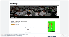 Desktop Screenshot of fauzimsp.wordpress.com