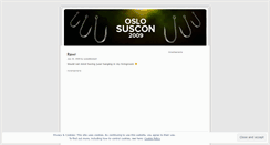 Desktop Screenshot of oslosuscon.wordpress.com
