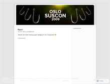 Tablet Screenshot of oslosuscon.wordpress.com