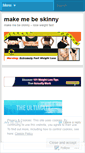 Mobile Screenshot of makemebeskinny.wordpress.com