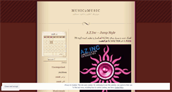 Desktop Screenshot of music2music.wordpress.com