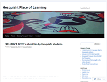 Tablet Screenshot of hesquiahtplaceoflearning.wordpress.com