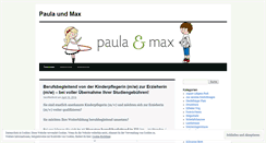 Desktop Screenshot of paulaundmax.wordpress.com