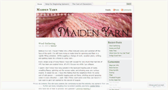 Desktop Screenshot of maidenyarn.wordpress.com