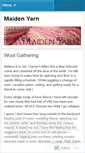 Mobile Screenshot of maidenyarn.wordpress.com