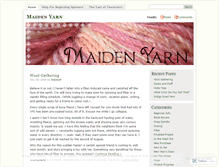 Tablet Screenshot of maidenyarn.wordpress.com