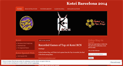 Desktop Screenshot of koteibcn.wordpress.com