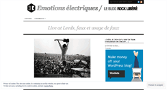 Desktop Screenshot of emotionselectriques.wordpress.com