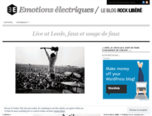 Tablet Screenshot of emotionselectriques.wordpress.com