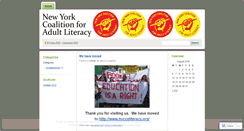 Desktop Screenshot of nycoalitionforadultliteracy.wordpress.com