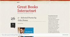 Desktop Screenshot of greatbooksinteractnet.wordpress.com