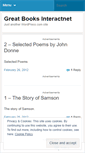 Mobile Screenshot of greatbooksinteractnet.wordpress.com