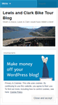 Mobile Screenshot of lewisandclarkbiketour.wordpress.com