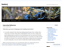 Tablet Screenshot of lewiscj.wordpress.com