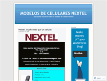 Tablet Screenshot of celularesnextel.wordpress.com