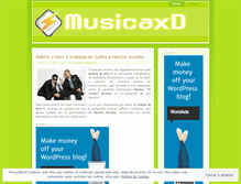 Tablet Screenshot of musicaxd.wordpress.com