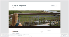 Desktop Screenshot of carlyejorgensen.wordpress.com