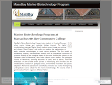 Tablet Screenshot of massbaymarinebiotech.wordpress.com