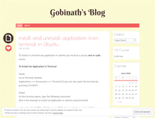 Tablet Screenshot of gobinathwp.wordpress.com