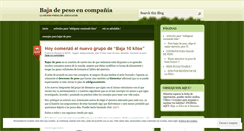 Desktop Screenshot of adelgazapeso.wordpress.com