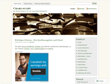 Tablet Screenshot of charisucht.wordpress.com