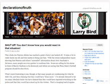 Tablet Screenshot of declarationoftruth.wordpress.com