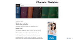 Desktop Screenshot of charactersketchblog.wordpress.com