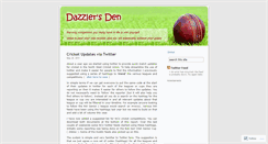 Desktop Screenshot of dazzlersden.wordpress.com